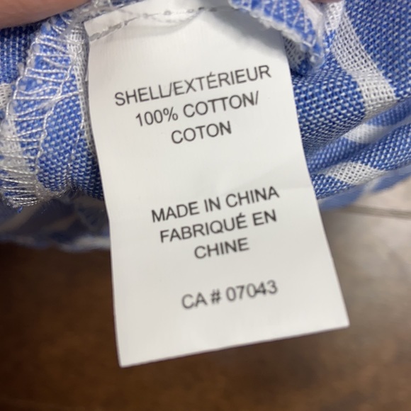 NWOT 100% Cotton Stripe Tank Smocked Dress with Tie Up Shoulder Straps - Picture 6 of 10